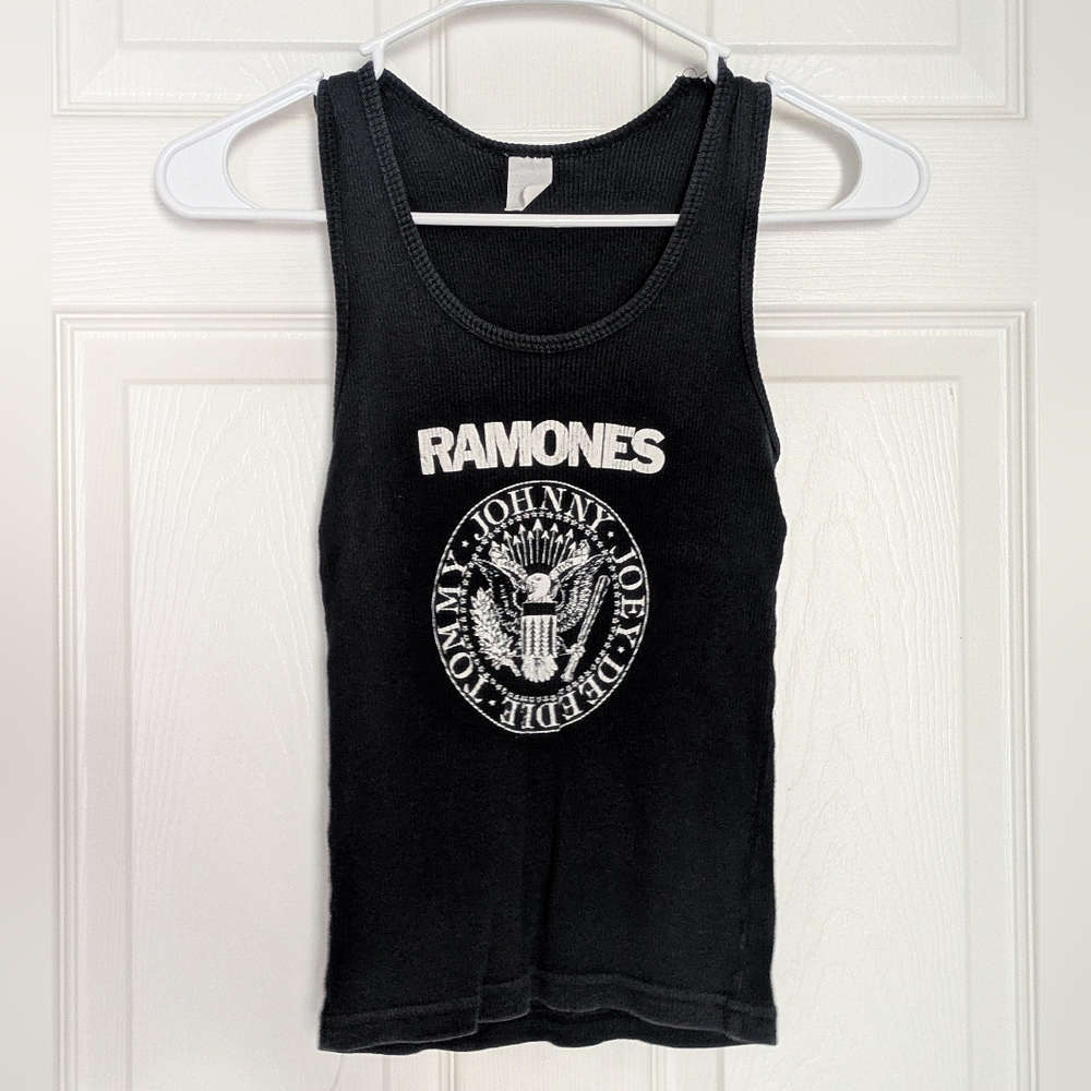 Ramones Vintage Black Tank Top 2000s X-Small